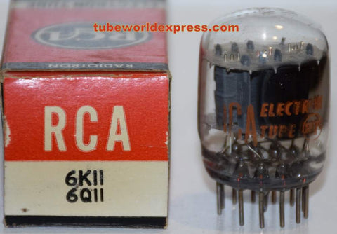 6K11=6Q11 GE branded RCA NOS 1960's (93/60, 97/60, 92/60)