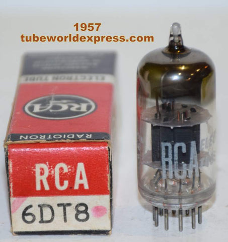 6DT8 RCA black plates D getter 1957 NOS (3 in stock)