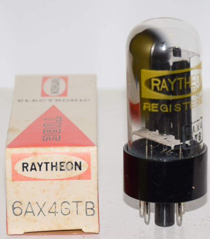 6AX4GTB Raytheon Japan black plate NOS 1960's (56/20)