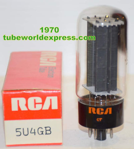 (!!) 5U4GB RCA NOS 1970 some white oxide flakes inside tube (55/40 and 55/40)