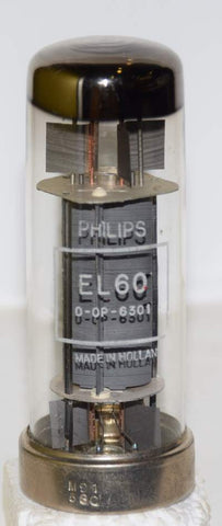(!!!) (Best Single) EL60 Philips Holland metal base NOS 1958 in white box (91ma)