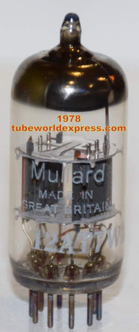 (!!!!) (Recommended Single) 12AT7WA Mullard NOS wide ribbed plates like CV4024 Mullard 1978 (7.0/7.8ma)