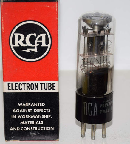6U5 RCA NOS early 1950's (bright green eye)