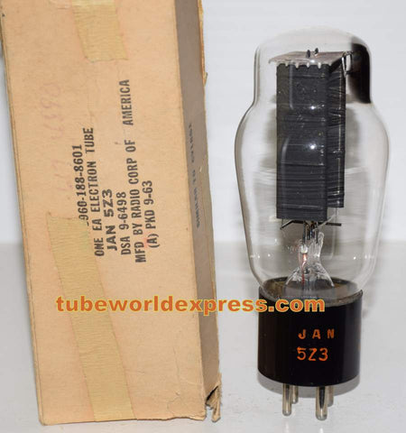 (!!) JAN-5Z3G RCA NOS tilted glass (56/40 and 56/40)