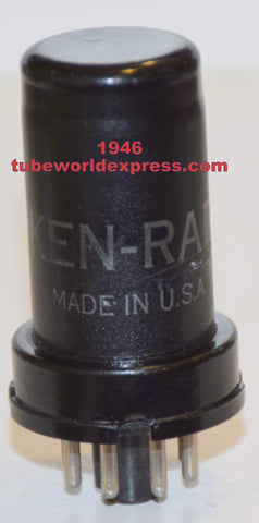 6SC7=VT-105 Ken Rad used/good 1946 (1.8/1.9ma)