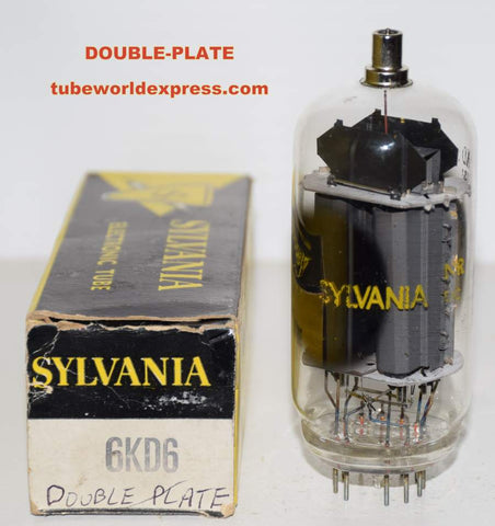 (!!!) 6KD6 Sylvania double plates NOS 1960's (98ma)