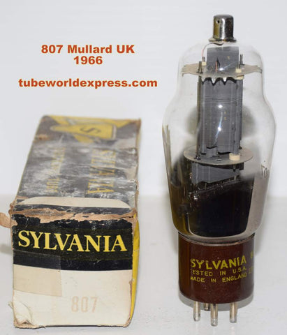 (!) 807 Mullard UK rebranded Sylvania NOS 1966 (81ma)