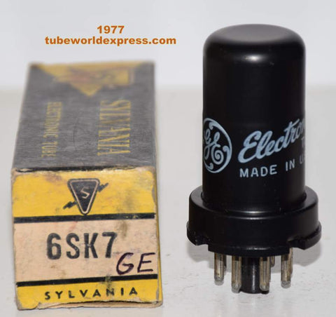6SK7 GE metal NOS 1977 in Sylvania box (8.2ma)