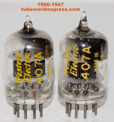 (!!!) (Recommended Pair) 407A Western Electric like new 1966-1967 (40-45/26 and 40-48/26)
