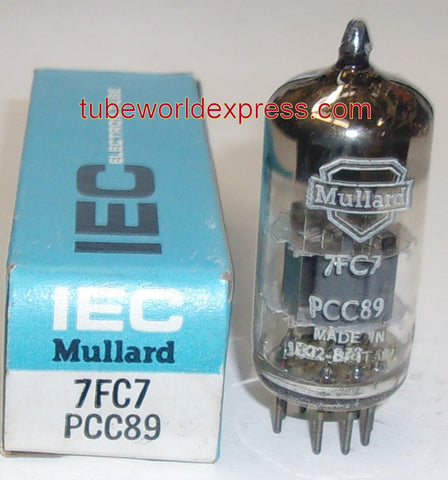 7FC7=PCC89 Mullard International NOS around 1970 (6 in stock)