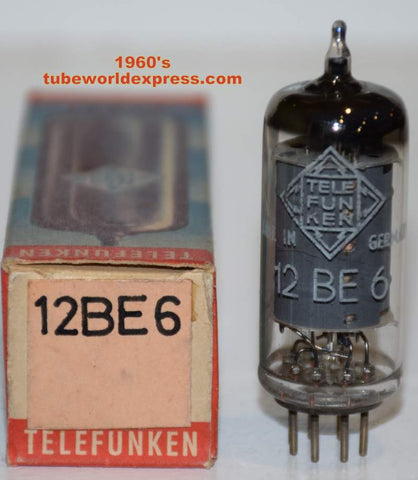 12BE6 Telefunken Germany no diamond NOS 1969 (1.8ma)