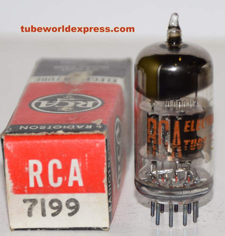 (!!!!) (Recommended Single) 7199 RCA black plates NOS 1960's (12ma pentode / 6.6ma triode)