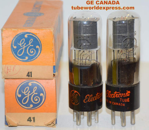 (!) (Recommended Pair) 41 GE Canada GT-shape glass NOS 1950 era (74-75/40)