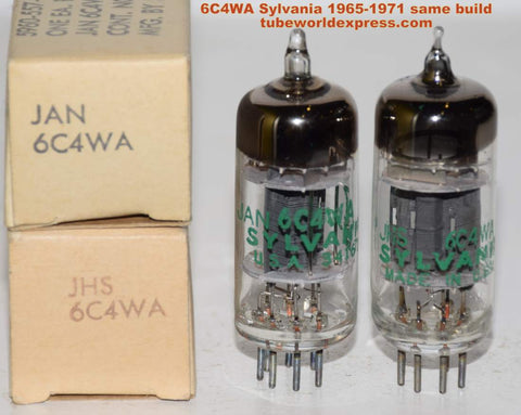 6C4WA Sylvania NOS 1965 and 1971 (read review)