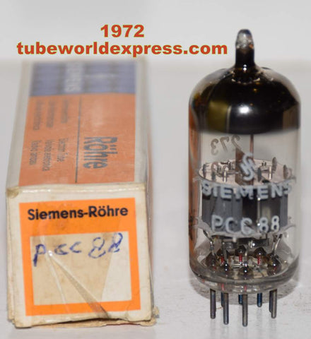 (!!!) (Recommended Single) PCC88=7DJ8 Siemens Germany NOS 1972 (11.5/12.2ma)