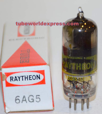 6AG5 Tungsol branded Raytheon NOS 1960's (7.4ma)
