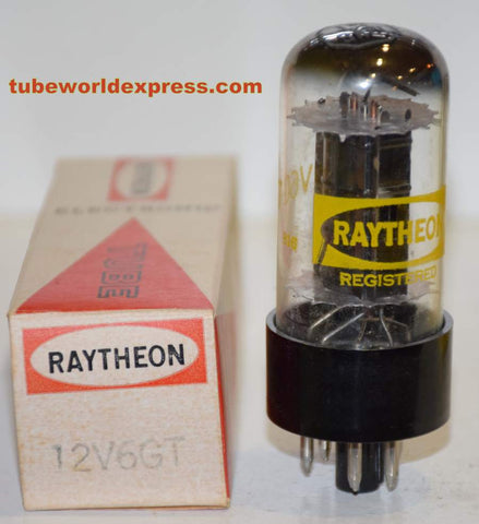 12V6GT Tungsol branded Raytheon NOS 1960's (62.5ma)