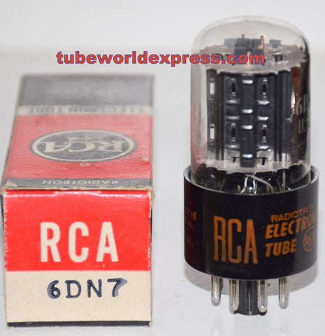 (!!) (BEST SINGLE) 6DN7 GE branded RCA NOS 1960's (64ma and 7.2ma)