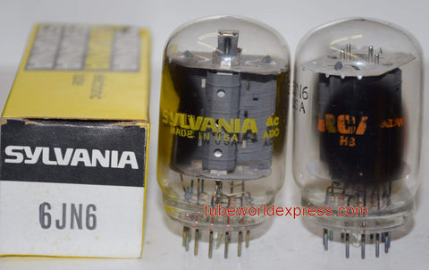 (!!!) (Best Pair) 6JN6 Sylvania NOS 1960's (78ma and 78ma)