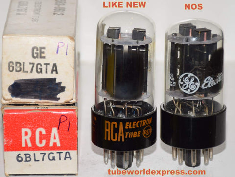 (!!) (Recommended Pair) 6BL7GTA RCA NOS and like new 1960's (34/40ma and 38.6/39.8ma)