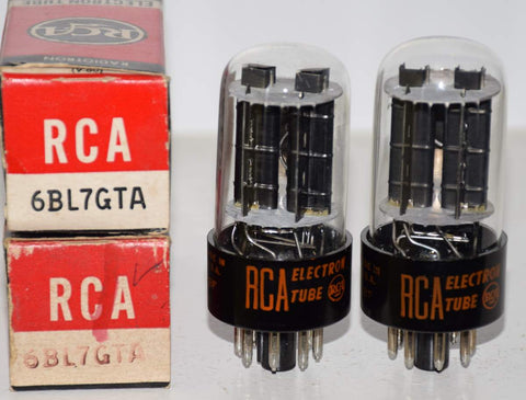 (!!!) (Best RCA Pair) 6BL7GTA RCA NOS 1966-1967 (36/37.5ma and 39/40ma)