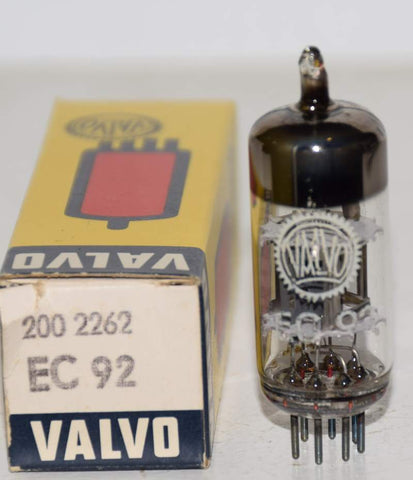 (!!!!) (Recommended Single) EC92 Valvo Germany by Siemens NOS 1972 (12.5ma)