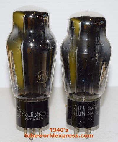 (PAIR) 874 RCA test like new 1940's (1 pair)