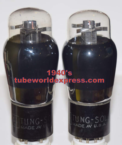 4.13.21 (Good Value Pair) 6Y6G=VT-168A Tungsol coated glass used/good/70-75% 1940's (43ma and 48ma)