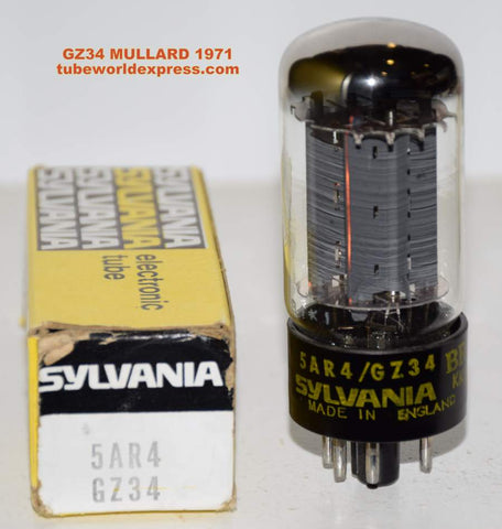 (!!!!) (Best Value Single) GZ34 Mullard NOS rebranded Sylvania NOS 1971 (60/40 and 60/40) (Modwright power supply)