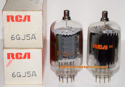 (!) (recommended Pair) 6GJ5A RCA NOS 1970 era (81ma and 83ma)