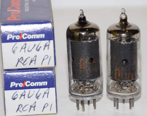 (!!!) (Recommended Pair) 6AU6A RCA used/test like new 1960's (7.8ma and 8.0ma)
