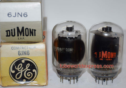 (!) (Recommended Pair) 6JN6 GE 1960's (72ma and 74ma)
