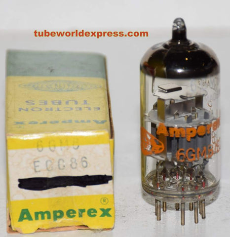 (!!!) 6GM8=ECC86 Amperex Globe Holland NOS 1968 (3.9/4.8ma)