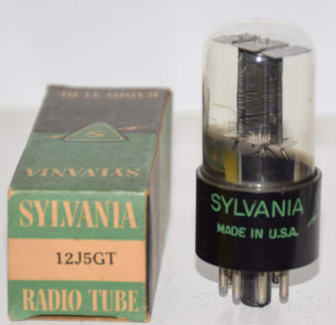 12J5GT Sylvania NOS 1940's (9.6ma Gm=2900)
