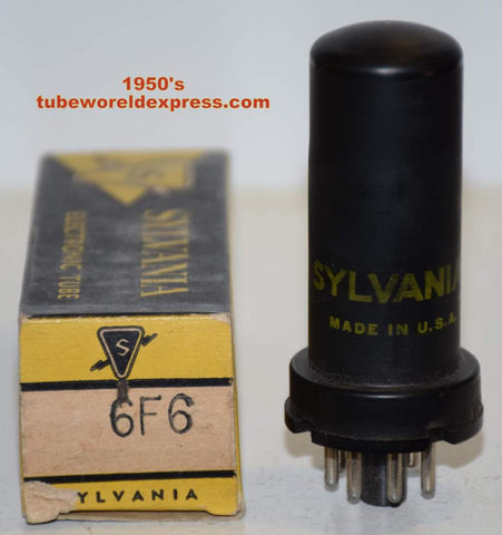 6F6 Sylvania metal can NOS 1950's (37.5ma)