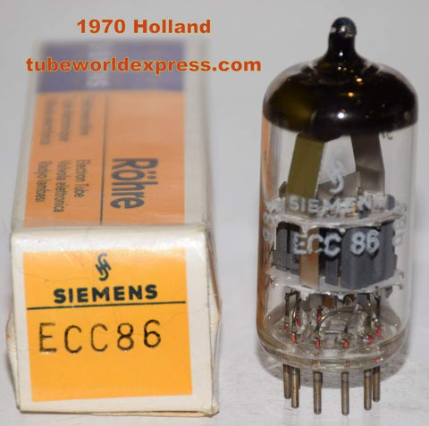 (!) (Recommended Single) 6GM8=ECC86 SIEMENS HOLLAND NOS 1970 (4.0/5.0ma)
