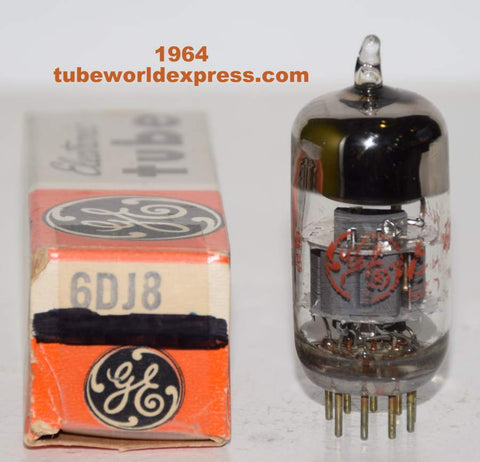 6DJ8 GE NOS 1964 orange printing (12.6/16.4ma)