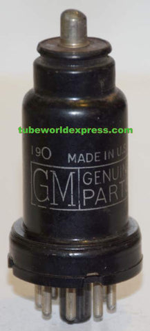 6A8 GM Genuine Parts metal can used/tests like new 1940's (52/29)