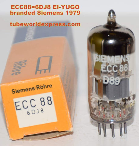 (!!) (Good Value Single) 6DJ8 EI YUGO branded Siemens NOS 1979 (16.2/17.2ma)