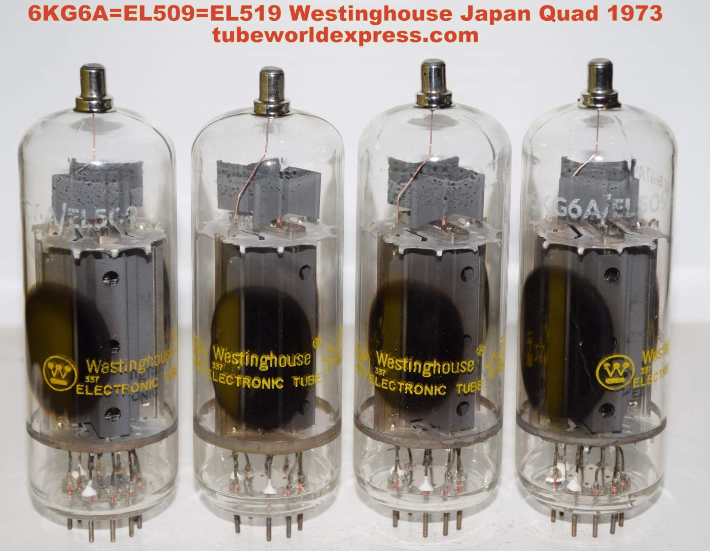 6KG6A Westinghouse JAPAN NOS original boxes 1973 quad