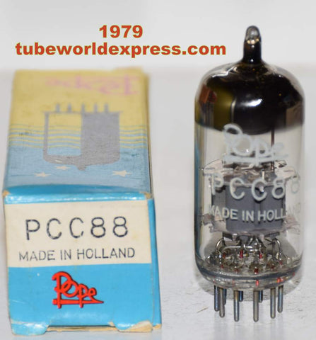 (!!!!!) (Best Single) PCC88=7DJ8 Siemens Germany branded Pope NOS 1979 (14.2/14.5ma)