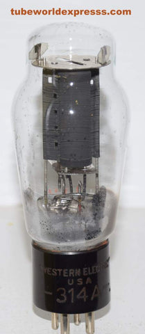 (!!!) 314A Western Electric Engraved base NOS 1930's small rattle inside base (full-wave rectifier) (56/40 and 64/40)
