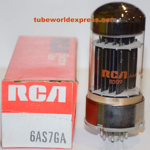 6AS7GA Sylvania branded RCA NOS 1983 (100ma and 125ma)