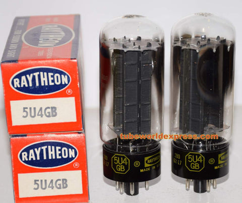 (!!!!) (Recommended PAIR) 5U4GB Raytheon NOS 