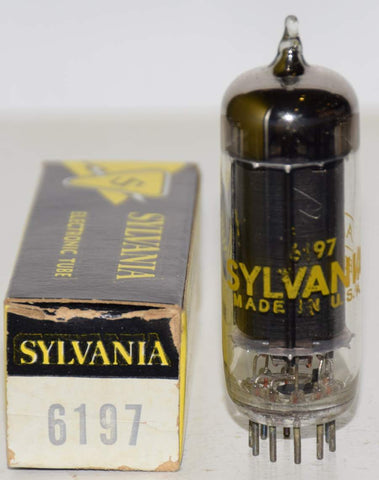 6197=6CL6 Sylvania black plate NOS 1960 era (29.6ma)