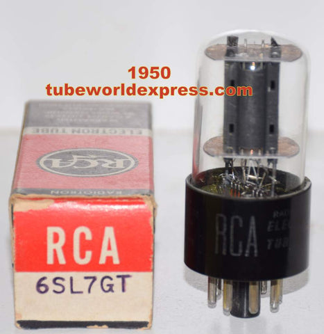 (!!) (slightly microphonic) 6SL7GT RCA NOS 1950 (2.2/2.3ma) 1-2% section balance