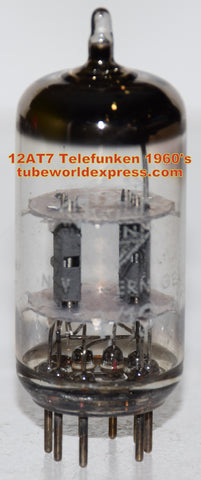 (!!!) (Best used single) 12AT7 Telefunken Diamond Bottom used/good 1960's (10.0ma/10.8ma)
