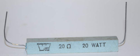20 ohm 20 watt cement power resistor NOS (8 in stock)