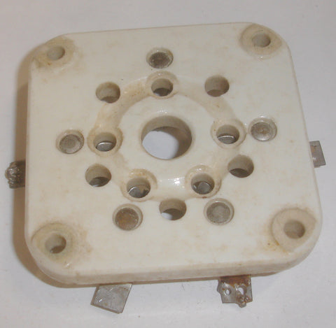 5 pin EF Johnson Type 275 ceramic chassis socket used for 803 power tube (0 in stock)