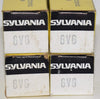 (!!!) (Recommended Quad) 6V6 Sylvania metal can NOS 1970 era (35.0, 35.4, 35.8, 35.8mA)